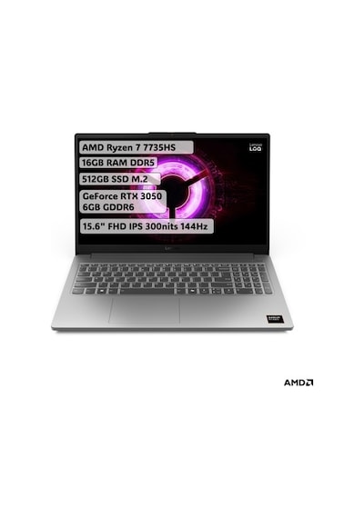 Lenovo Loq Essential 83S00033TR72 R7-7735HS 16 GB 512 GB SSD RTX3050 15.6"W11P FHD Dizüstü Bilgisayar