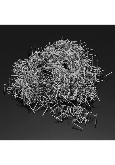 500 Adet 0.8mm Kaynak Tamir Makinesi İçin Düz Zımba Teli Araba Onarım Tampon Plastik