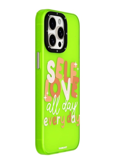 Apple Uyumlu iPhone 15 Pro Max Kılıf Bethany Green Tasarımlı Youngkit Sweet Language Kapak