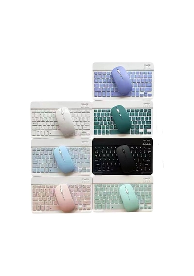 Samsung Galaxy Uyumlu Tab S8 Ultra Sm x900 Bluetooth Klavye Mouse Set Lazer
