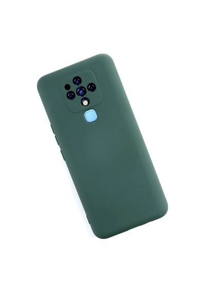 Tecno Camon 16 Uyumlu Kılıf Nano İçi Kadife Silikon - Koyu Yeşil