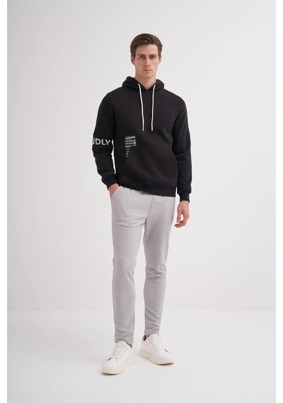 Cazador 5026 Erkek 3 İplik Sweatshirt Siyah