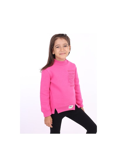 Toontoy Kids Toontoy Kız Çocuk Nakışlı Sweatshirt Fuşya
