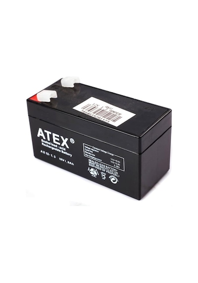 Atex 12v 1.3ah Kuru Akü 97x43x51x57