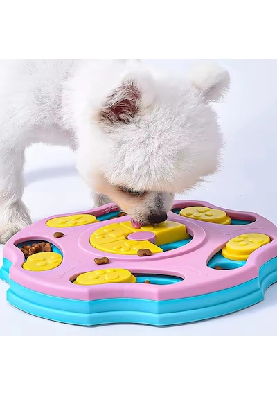 Tineke Orbit Köpek Oyuncağı Mama Bulmaca Yavaş Besleyici Köpek Gıda Dağıtıcı Yavaş Yeme Mavi