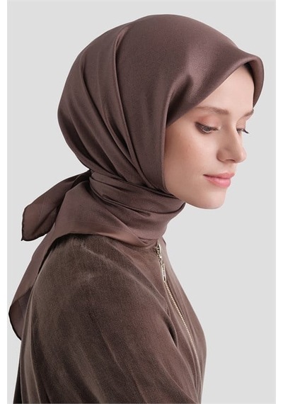 Armine Saf İpek Sura Eşarp 9601d 80 Çikolata Kahve
