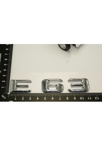 Benz E63 Bagaj Krom Metal 3M 3D Yazı Logo