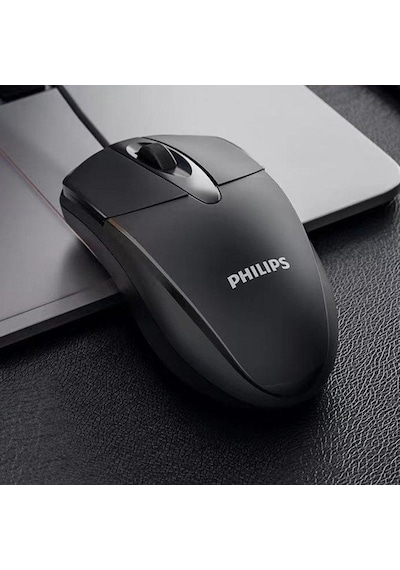 Philips Spk 7105 Kablolu Usb 1000 Dpi Optik Mouse Siyah