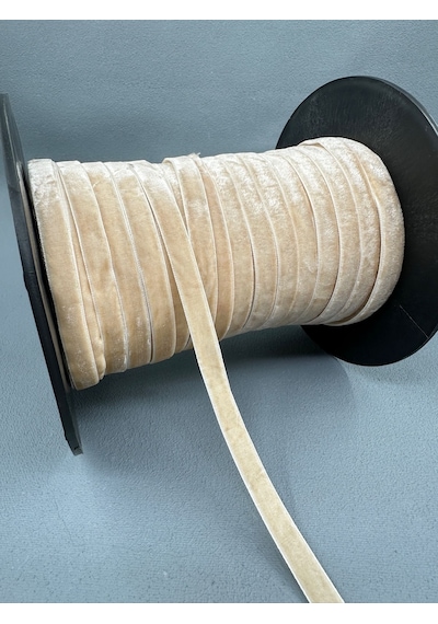 Paşateks- 1 Cm Düz Kadife-5 Metre Gri