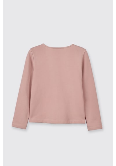 Panço Kız Çocuk Cep Detaylı Düğmeli Örme Pembe Hırka 2521GK82003