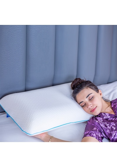 SimpleThePillow Jumbo Boy Visco Yastık Memory Foam Boyun Yastığı Hafızalı Yastık Ultra Boy 80*40*15