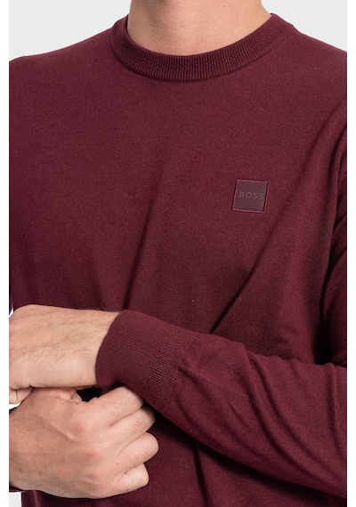 Boss Pamuk Ve Kaşmir Karışımlı Regular Fit Bisiklet Yaka Kazak Erkek Kazak 50527583 618 Bordo Boss Pamuk Ve Kaşmir Karışımlı Regular Fit Bisiklet Yaka Kazak Erkek Kazak 50527583 618 Bordo