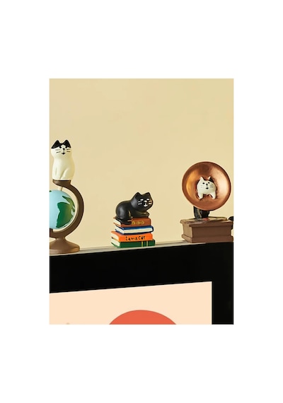 Kitaplı Kara Kedi Mini Figür