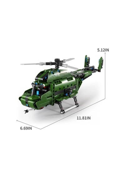 3004031 Sun-ımm-askeri Helikopter 2ın1 394prç