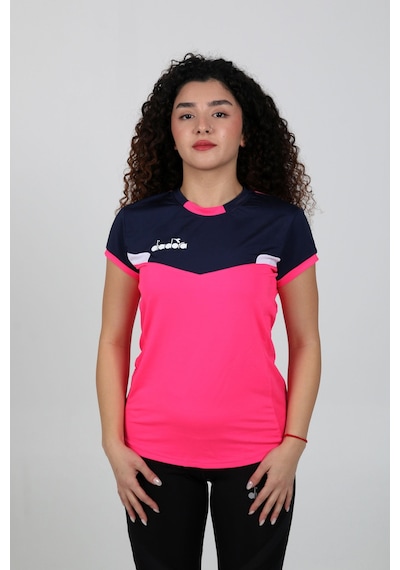 Diadora Aris Kadın Tişört Fuşya Lacivert