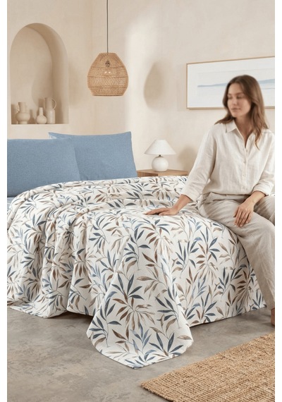 La Notte Spring Garden Çift Kişilik 4 Parça Pike Takımı 210x230 + 160x200 + 2/50x70 Cm Çok Renkli