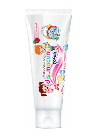Bio Bellinda Nar Aromalı Florürsüz Çocuk Diş Macunu 100 G