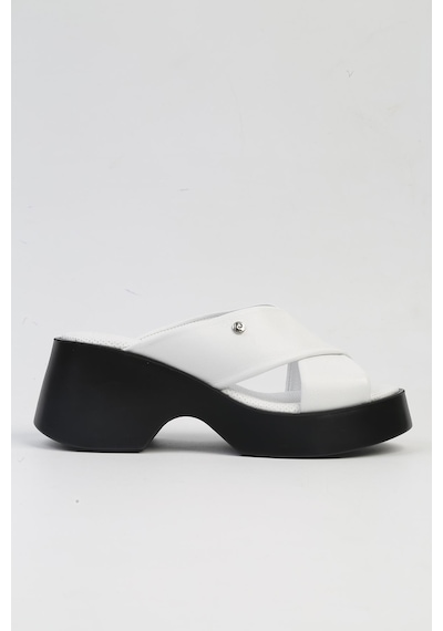 Pierre Cardin Pc-7192- 3968 Beyaz-kadın Platform Terlik Beyaz