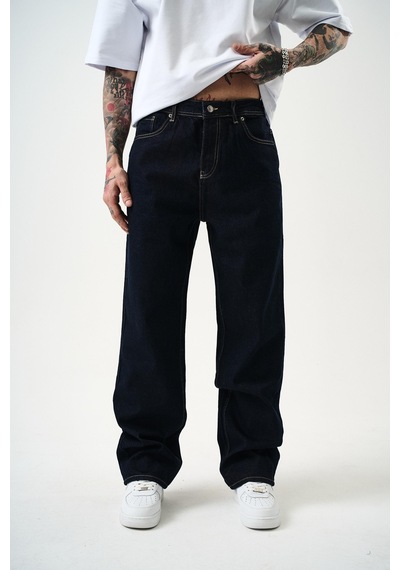Respire Erkek Washed Baggy Pantolon Lacivert