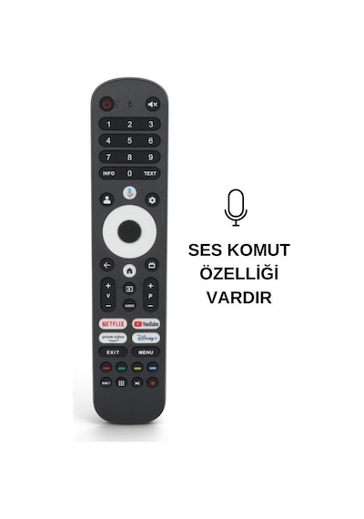Beko Netflix-youtube-prime Video-disney Tuşlu Lcd Akıllı Tv Kumanda - Ses Komutlu
