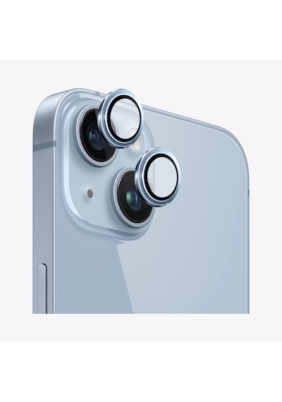 Safeus Safir Temperli Kamera Lens Koruyucu Apple Uyumlu iPhone 14 Plus Ve İle Mavi