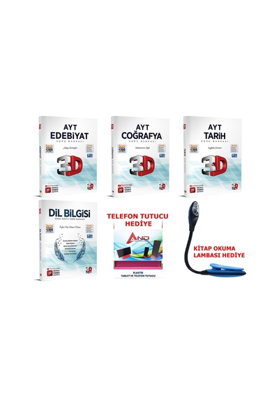 3d Müfredat Ayt Sözel Dersler Soru Bankası %100 Ösym Tarzı Seti