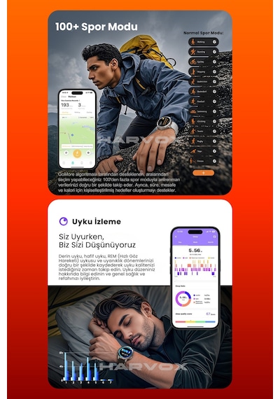 Arvonx Watch X2 Pro 1.73" 54 MM Akıllı Saat (İthalatçı Garantili)