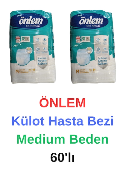 Önlem - Külot Yaşlı Yetişkin Hasta Bezi Medium Beden 60'lı M