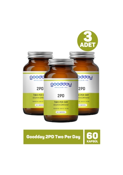 Goodday 2pd Two Per Day 60 Kapsül 3 Adet