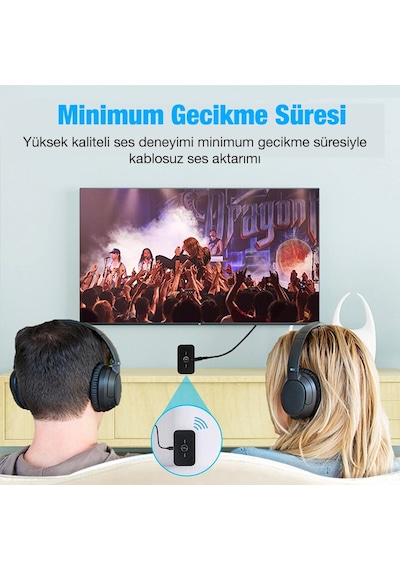Ally 2in1 Kablosuz Bluetooth 5.0 Ses Alıcı Verici Receiver Trans