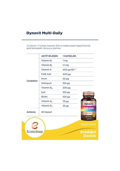 Dynavit Multi Daily 2 x 30 Kapsül