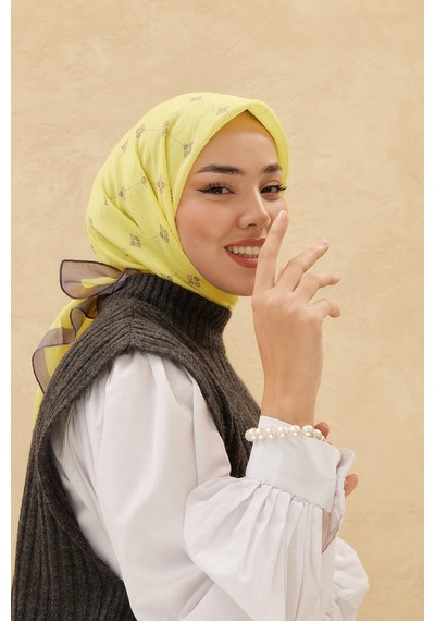 Silk Home Olinda Eşarp - Sarı Yeşil - Sarı Yeşil
