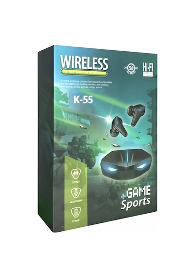 Enstore K55 Işıklı Bluetooth 5.3 Kulak İçi Kulaklık