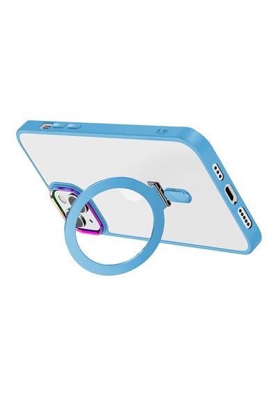 Apple Uyumlu iPhone Buff 13 Bumpermag Kılıf Sierra Blue