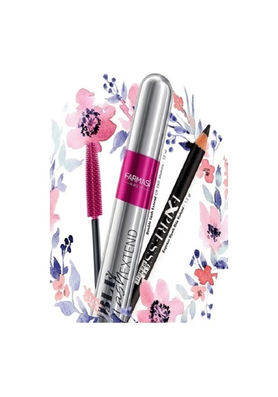 Double Lash Extend Çift Etkili Maskara 12ml Ekspress Siyah Göz Kalemi