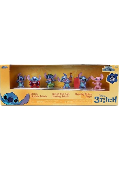 Jada Nano Metalfigs Disney Stitch Diorama 6 Lı Metal Figür Seti 4 Cm 36325