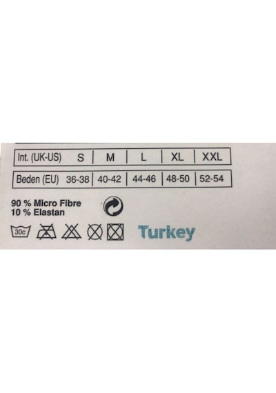 Miss Modinn Lazer Kesim Slip Külot Siyah