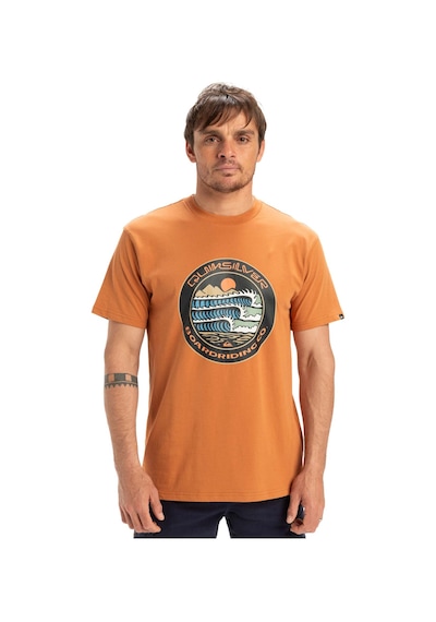 Quiksilver Ev Three Seas Ss Bakır Rengi Erkek Kısa Kol Gömlek 000000000102115109 Kahverengi