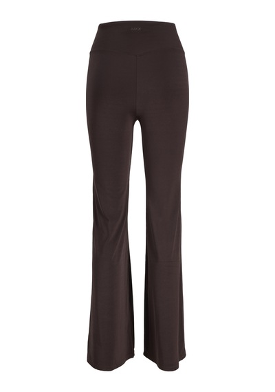 Jack & Jones Kadin Yuksek Bel Yoga Tayti Interlock Kumas Esnek Spor Tayt - 12292391 Seal Brown