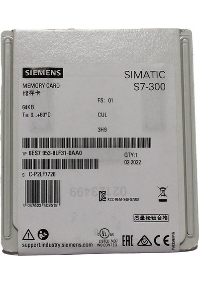 6es7953-8lf31-0aa0 Sımatıc S7, Micro Memory Card