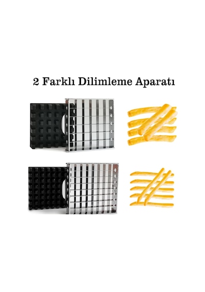Çelik El Tipi Patates Sebze Dilimleyici Küp Rende Doğrayıcı Diğer