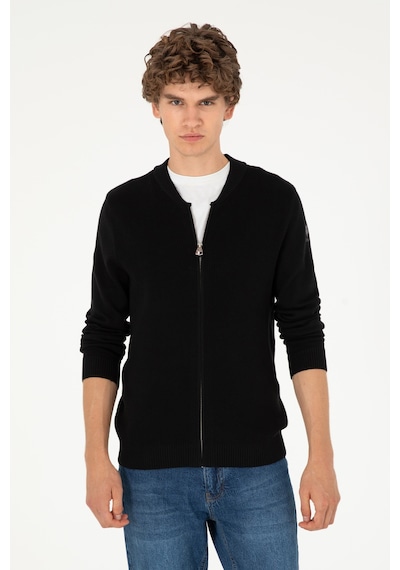 U.s. Polo Assn. Erkek Siyah Hırka Triko 50293528-vr046 Siyah