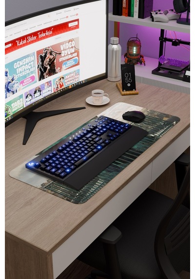 Lupin V1 70x30 Xl Gaming Kauçuk Kaymaz Taban Mouse Pad Fare Altlığı