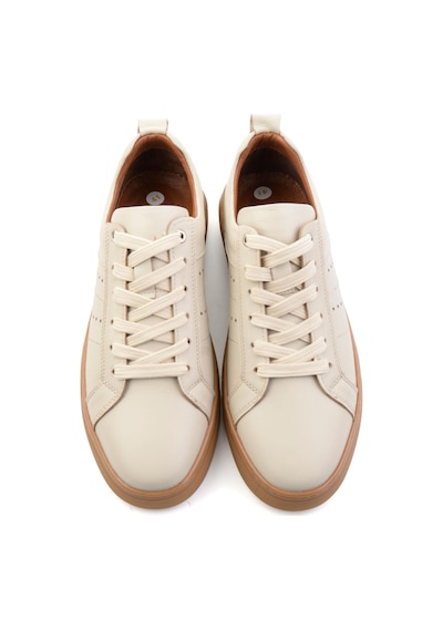 Bambi Bej Hakiki Deri Erkek Sneaker E01082009503