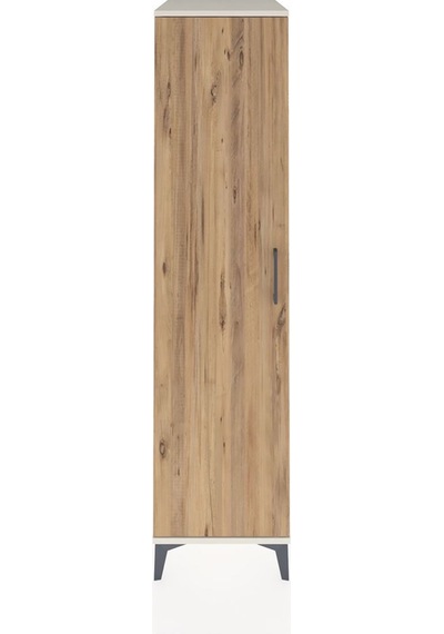 Kronos Dolap 4 Raflı Tek Çekmeceli Tek Kapaklı 44x59x182 Aytaşı-çam Aytası