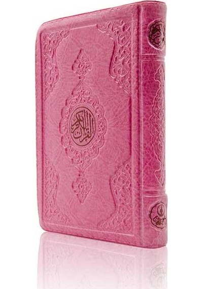 Hafız Boy Kur'An-I Kerim (Pembe. Kılıflı. Mühürlü. 2 Renk) N11.2249