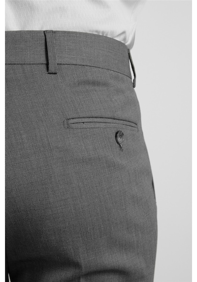 İmza Siyah - Bej Yan Cep Kendinden Desenli Comfort Fit Classic Pantolon 1003255177