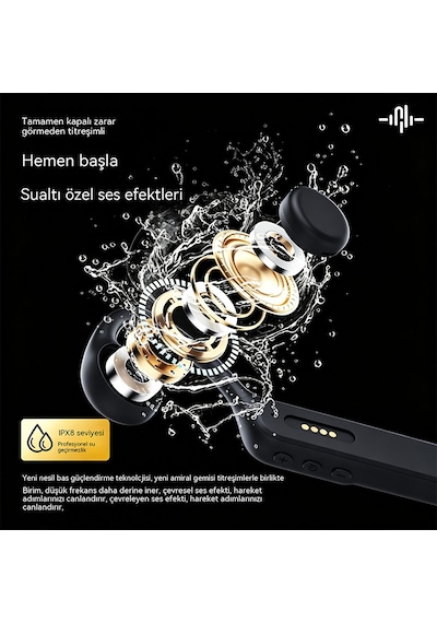Kemik İletimli Bluetooth Kulaklık V5.4 Ipx8 Waterproof