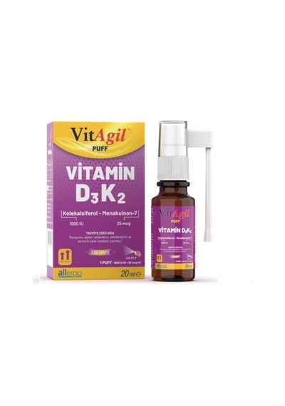 Vitagil Puff Vitamin D3k2 Sprey 20 Ml