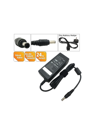 Teknikshop Samsung Uyumlu Rv510, Rv520 Adaptör 60W Şarj Cihazı 551089648